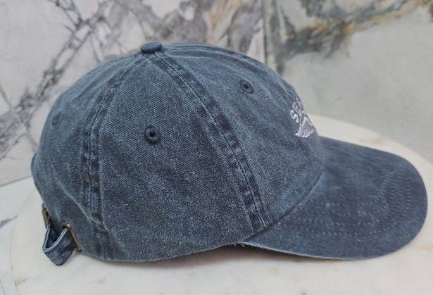 Krass&co Port &  Seattle Washington Souvenir Hat Cap Gray Adjustable Back Strap