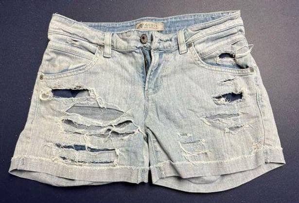 Guess  Los Ángeles Women’s Distressed light Denim Stretch Jeans Sz 24