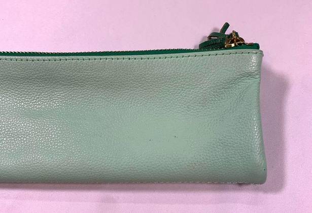 Anthropologie  Creme de la Creme Mint Zippered Pouch