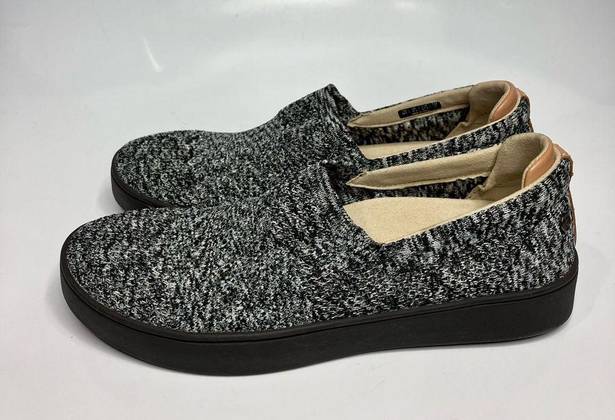 l*space Spenco slip on coastal shoes black & white  dyed  size 7