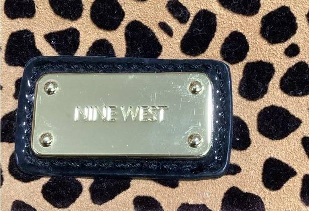 Nine West Used condition Nine‎ West Zip Pouch Cheetah Black Leather Coin Purse