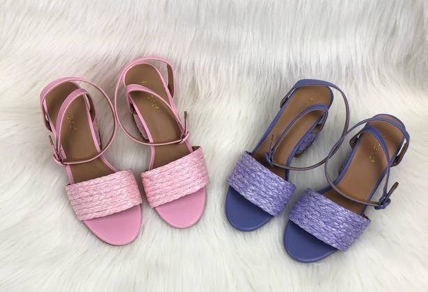 Bamboo NEW  | Braided Heel Maddy Sandals - LAVENDER