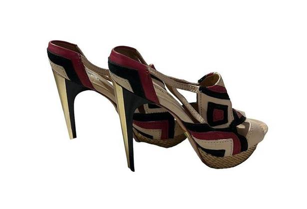 L.A.M.B. Vail Aztec Platform Heels