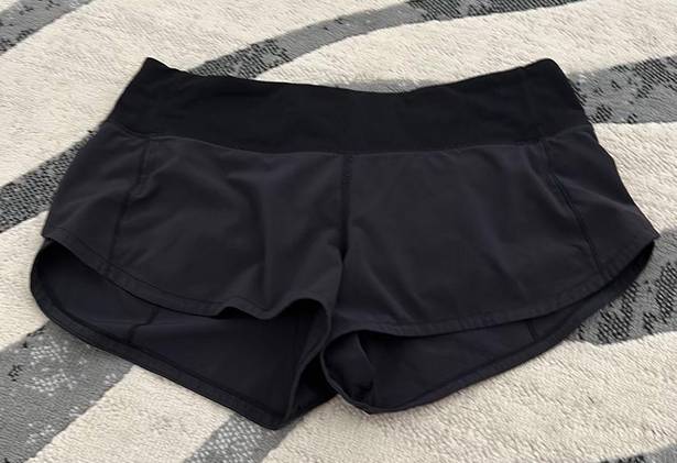 Lululemon Black Speed Up Shorts 2.5”