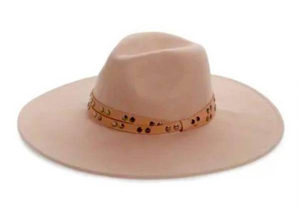 Treasure & Bond Studded light pink felt wool hat  new with tags