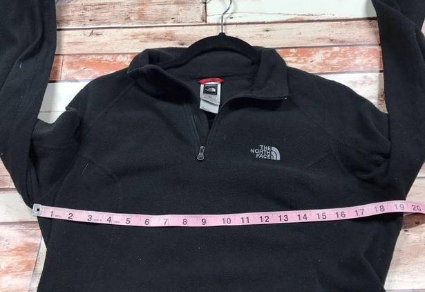 The North Face  black fleece quarter zip pullover