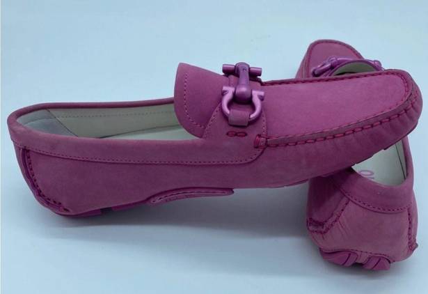 Salvatore Ferragamo  Anemone Moccasins Flats Suade Leather Shoes Size 6 NEW