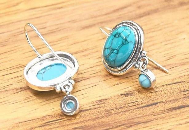 Small Turquoise Dangle Earrings