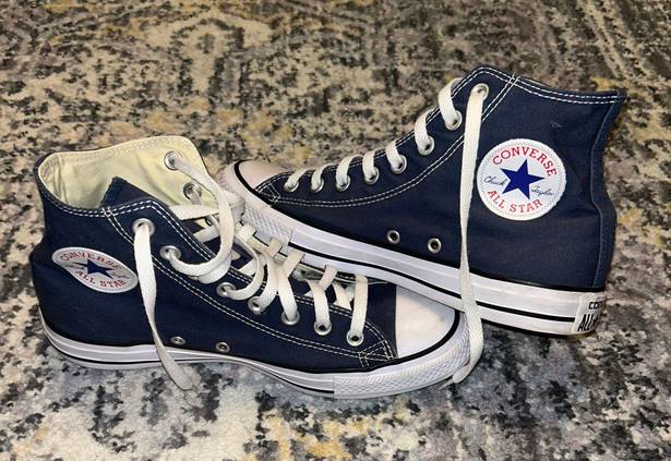 Converse Navy High Top Sneakers