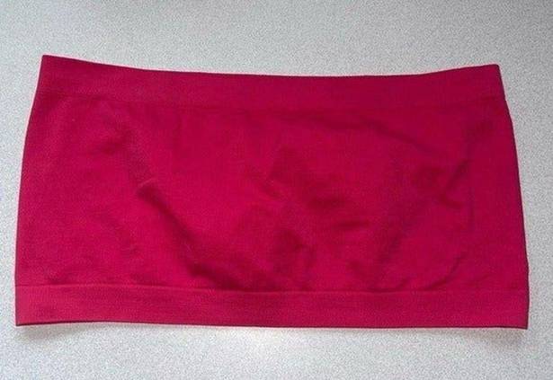 Avia Aviva pink Crop Top Tube Bandeau size large/X-Large non padded bralette bra..