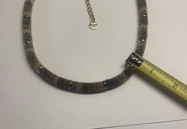 Talbots Women’s Signed T -  - Two Tone Chain Costume Necklace