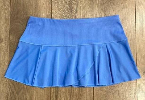 Lucky in Love  12” Blue Pleated Tennis Skirt Size Large