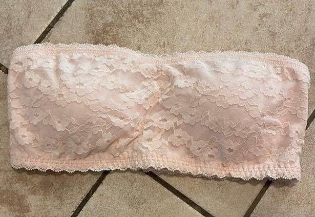 H&M bandeau bra pink lace