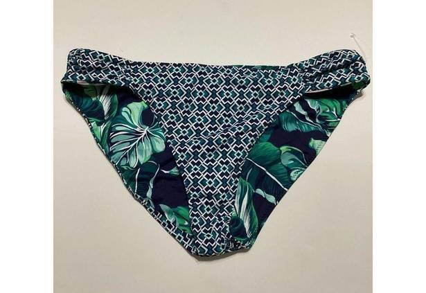 Tommy Bahama New.  palm leaf reversible bikini bottom.