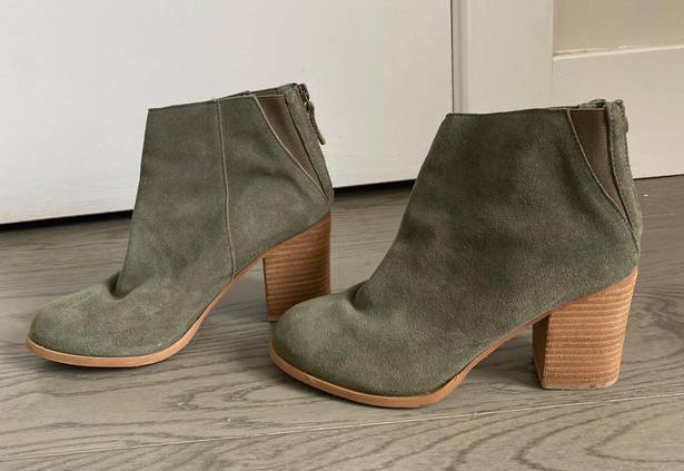 Urban Outfitters Olive Green Booties