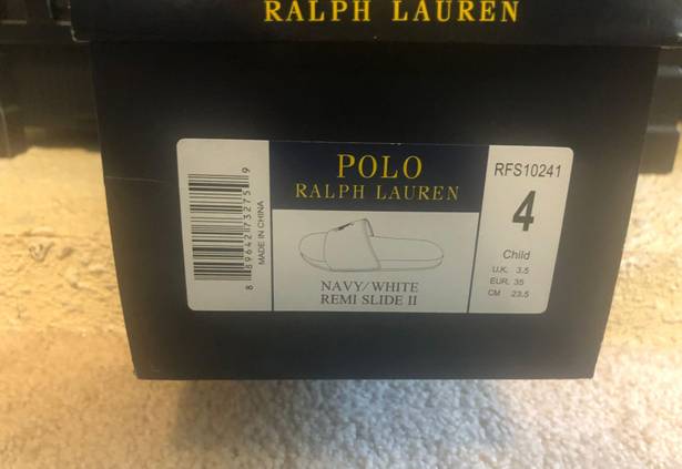 Polo Ralph Lauren Youth Slides - Blue