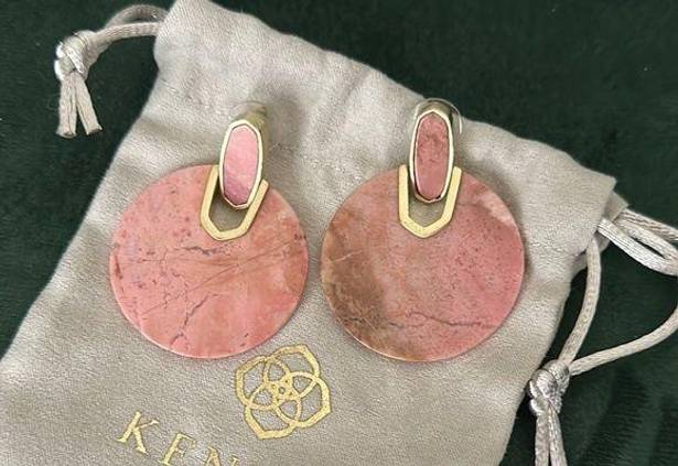 Kendra Scott  Didi Pink Rhodonite Earrings