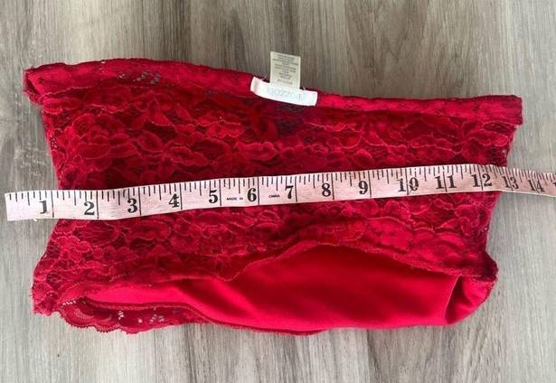 Bozzolo  M Red Strapless Lace Bralette