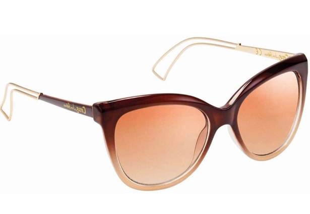 Sam Edelman CIRCUS BY  BROWN TAUPE OMBRÉ CAT EYE SUNGLASSES