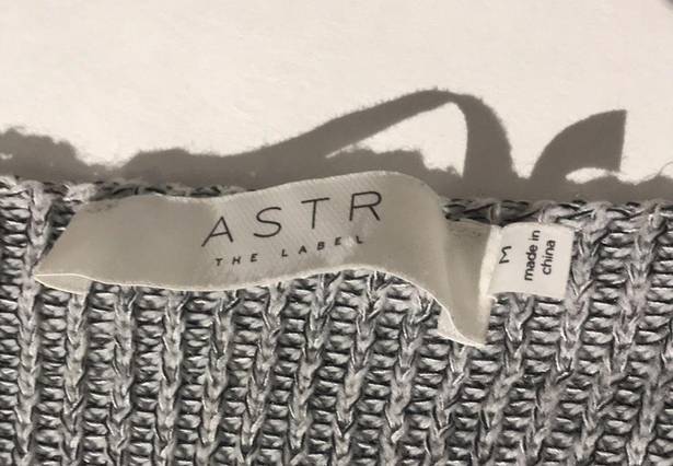 ASTR  The Label wrap front criss cross wrap sweater gray medium Nordstrom Revolve