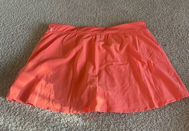 Paper Crane Crane bright orange tennis skirt