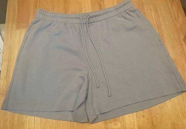 Vince  Athletic Short, pale gray/blue casual elastic waist , Large, B80, NWT, $37