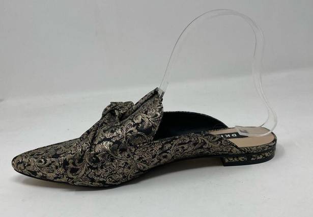 DKNY  Pier Baroque Tapestry Brocade Metallic Fabric Mules Slides Shoes womens 7.5