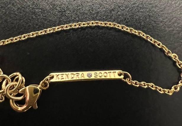 Kendra Scott  “Elisa” Gold Tone Pearl Like Necklace NWT