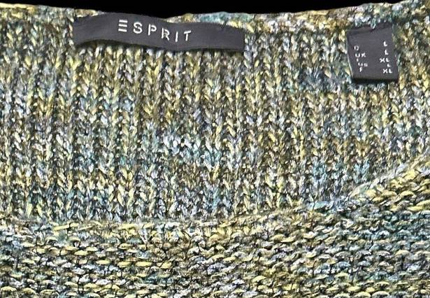 Esprit 90’s  green knit sweater. Size LG EUC