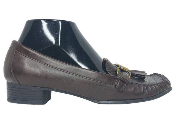 Life Stride Chocolate Brown Beluga Leather Loafers - Size 7.5 - Women