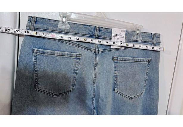 INC  INTERNATIONAL CONCEPTS LT INDIGO WOMENS JEANS SIZE 18/34 NEW P1-158