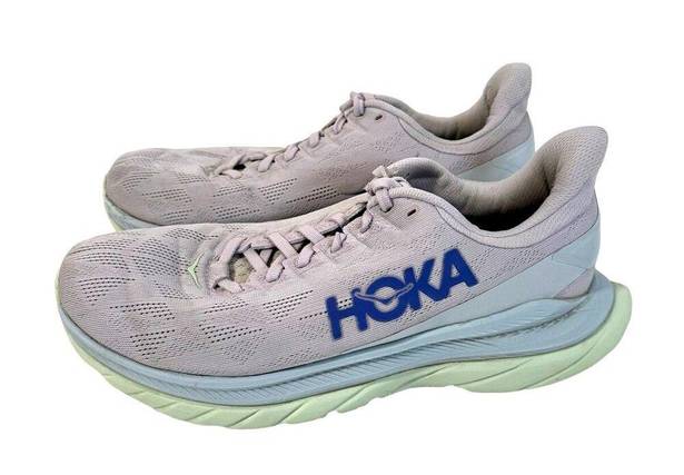 Hoka  One One Mach 4 Lavendar Womens Sz 9.5 Running Trail Athletic Shoe Sneaker