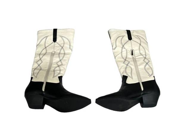 Shoedazzle New  Tillie PU Leather Cowboy Boots