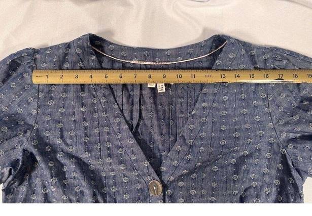 Pilcro  Anthropologie Tied-Sleeve Blouse Size 14
