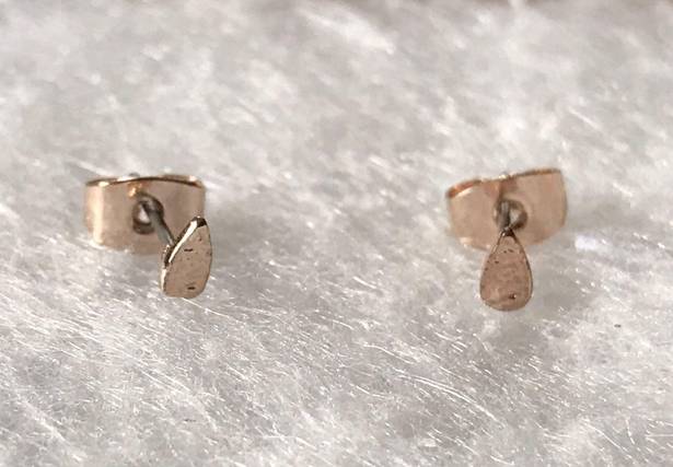 American Eagle Rose Gold Teardrop Earrings