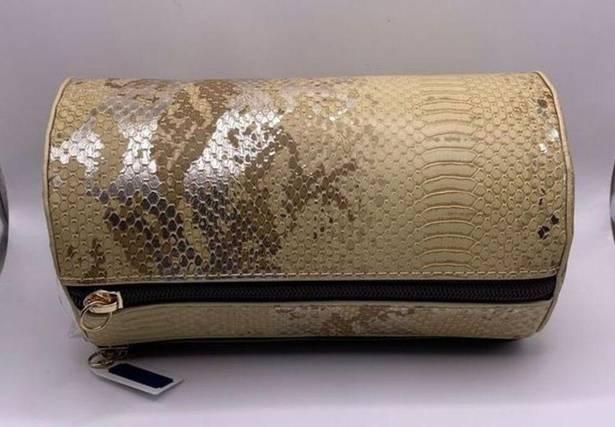 Simply Southern NWT  Small Round‎ Snakeskin Cosmetic Bag