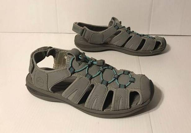 Khombu  fishermen gray sandals women size 10 M