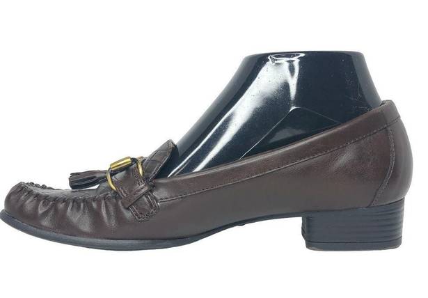 Life Stride Chocolate Brown Beluga Leather Loafers - Size 7.5 - Women