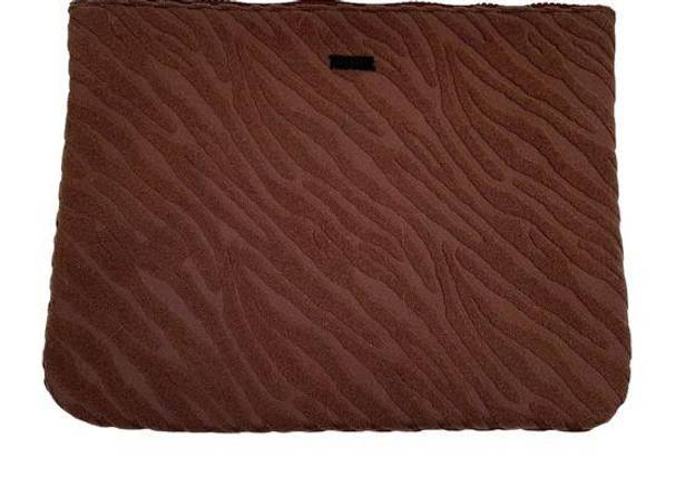 Triangl NEW  Swimwear Neoprene Pouch Travel Clutch Cocoa Brown Textured