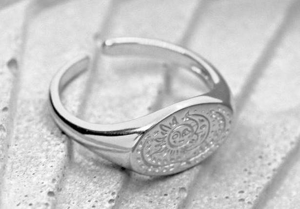 The Moon Silver Sun and Signet Ring