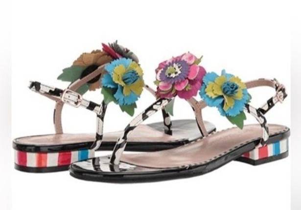 Betsey Johnson New Without Box  Angie Flower Sandals