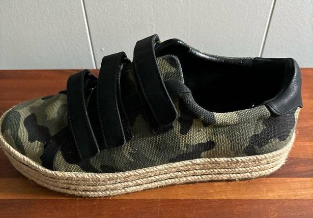 mix no. 6  LEIA ESPADRILLE PLATFORM SNEAKERS WOMENS SIZE 8