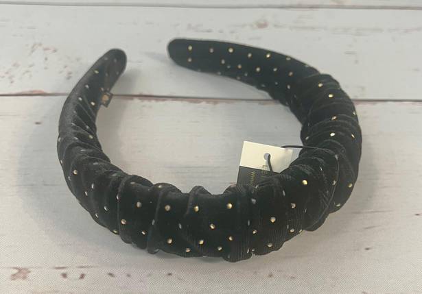 Lele Sadoughi NEW -  - Jet Dot Velvet Kelly Headband