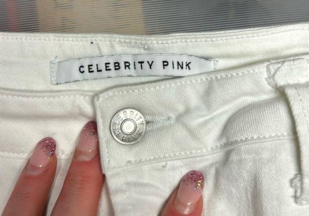 Celebrity Pink  Size 9 white denim skirt