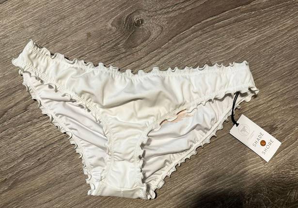 Shade & Shore White Cheeky Bikini Bottoms