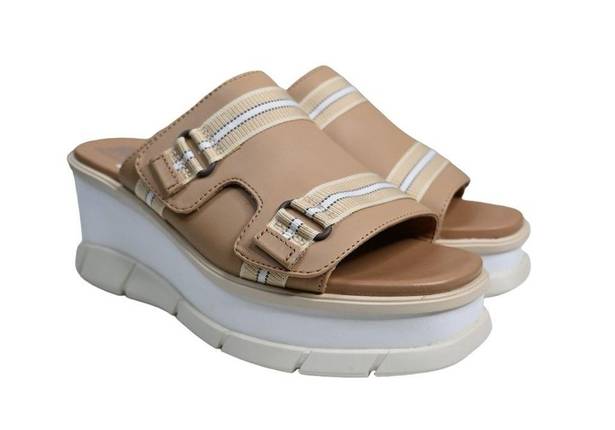 Sorel  Womens 9 Joanie III Wedge Slide Sandal in Honest Beige & Chalk NEW