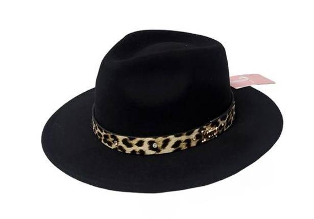 Juicy Couture  Fedora Hat with Leopard Trim