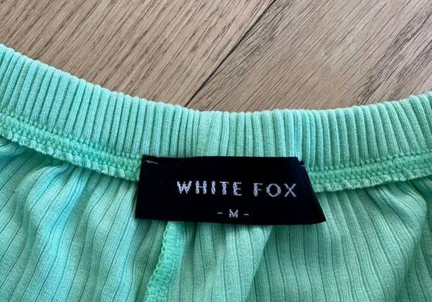 White Fox Boutique  - Ribbed Sleep Shorts in Green