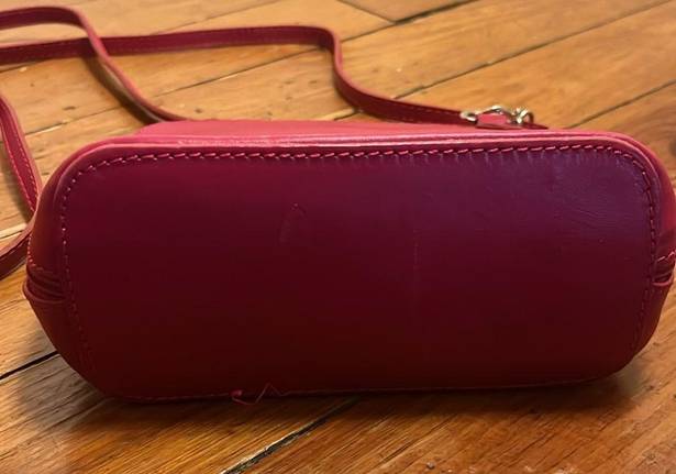 Vera Pelle  | Pink Small Crossbody Bag Purse One Size Made In Italy