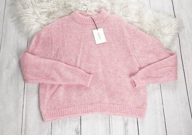 Roseanna  Womens' Pink Mohair CrewNeck Pullover Sweater Size 42 Large NEW